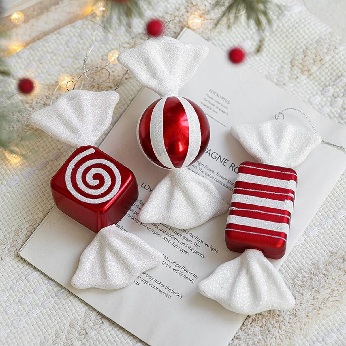 Creative Plastic Candy Cane Xmas Tree Decor