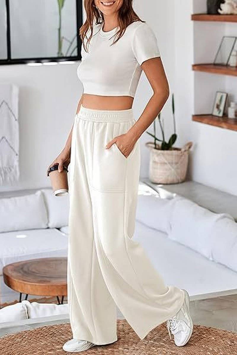 CWBLP01043_CASUAL HIGH WAIST WIDE LEG PANTS