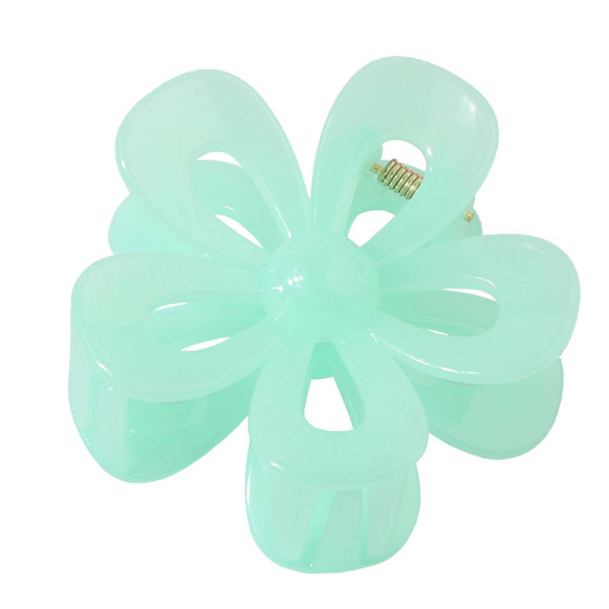 Matte Acrylic Flower Hair Claw Clip for Women_CWAHA0404