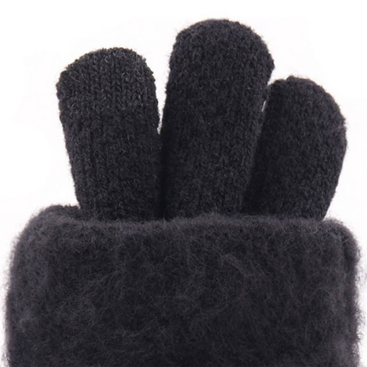 Men Women Knit Gloves ? Warm Thick Touch Tips_CWAG0224