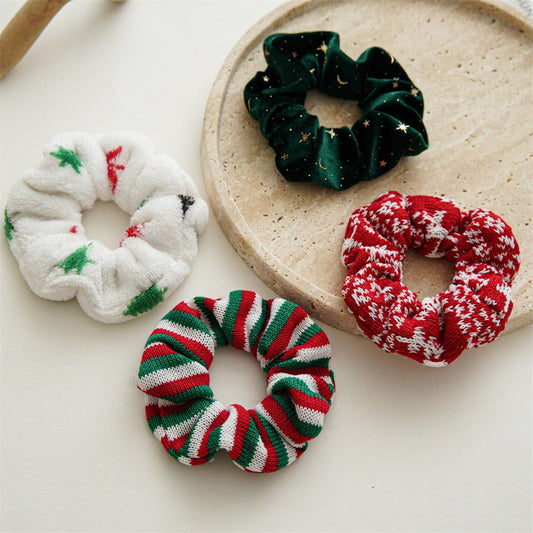 CHRISTMAS NEW ELASTIC HAIR SCRUNCHIES