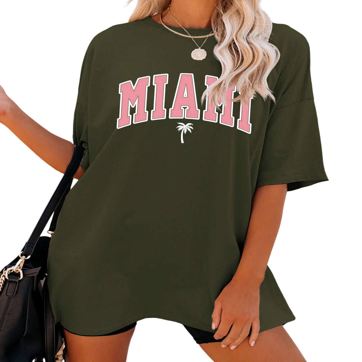 Funny Letter Print T-Shirt for Women, Loose Fit