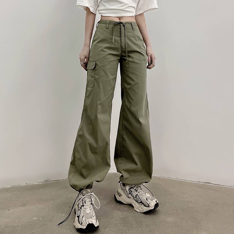 SEX TREND BOW LACE-UP POCKET LEG PANTS