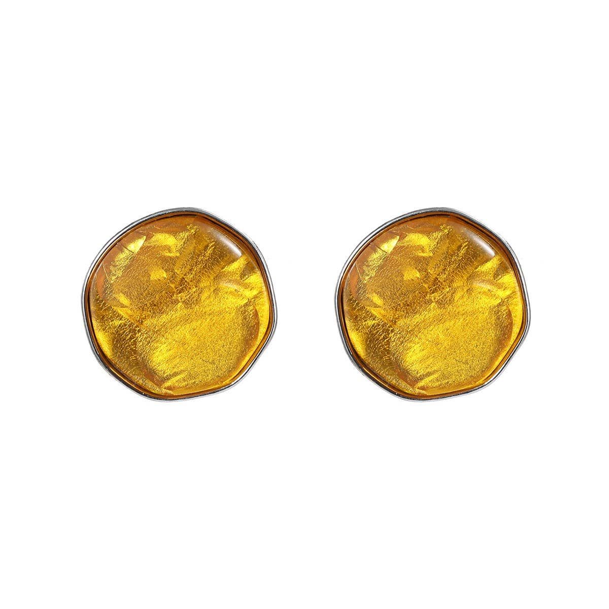 COLORFUL STAINLESS STUD EARRINGS JEWELRY