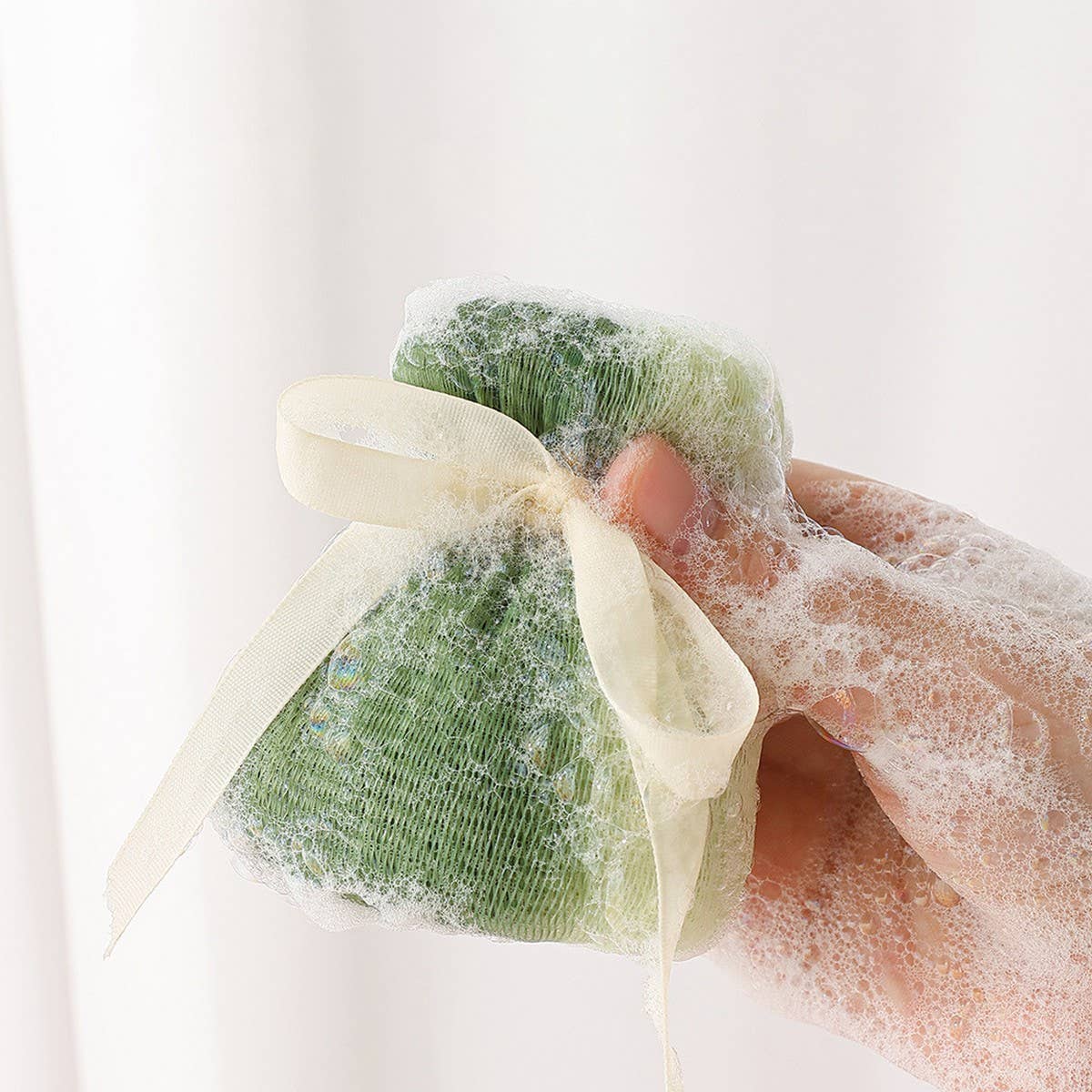 BATH POUF THICKENED TWO-COLOR BATH BALL_CWMM3368