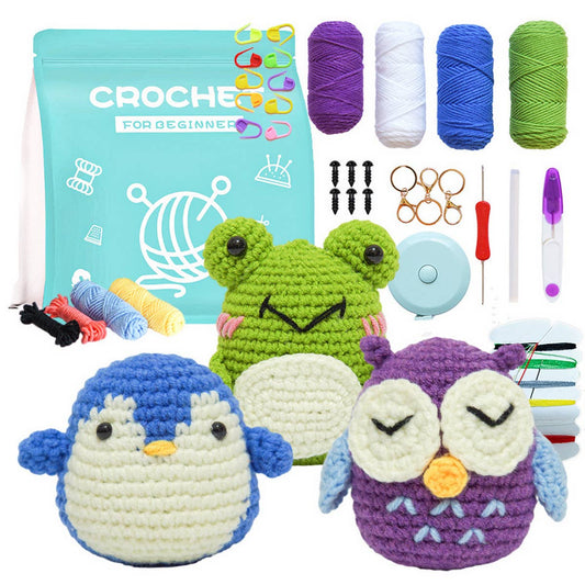 HANDMADE DIY DOLL CROCHET MATERIAL PACKAGE