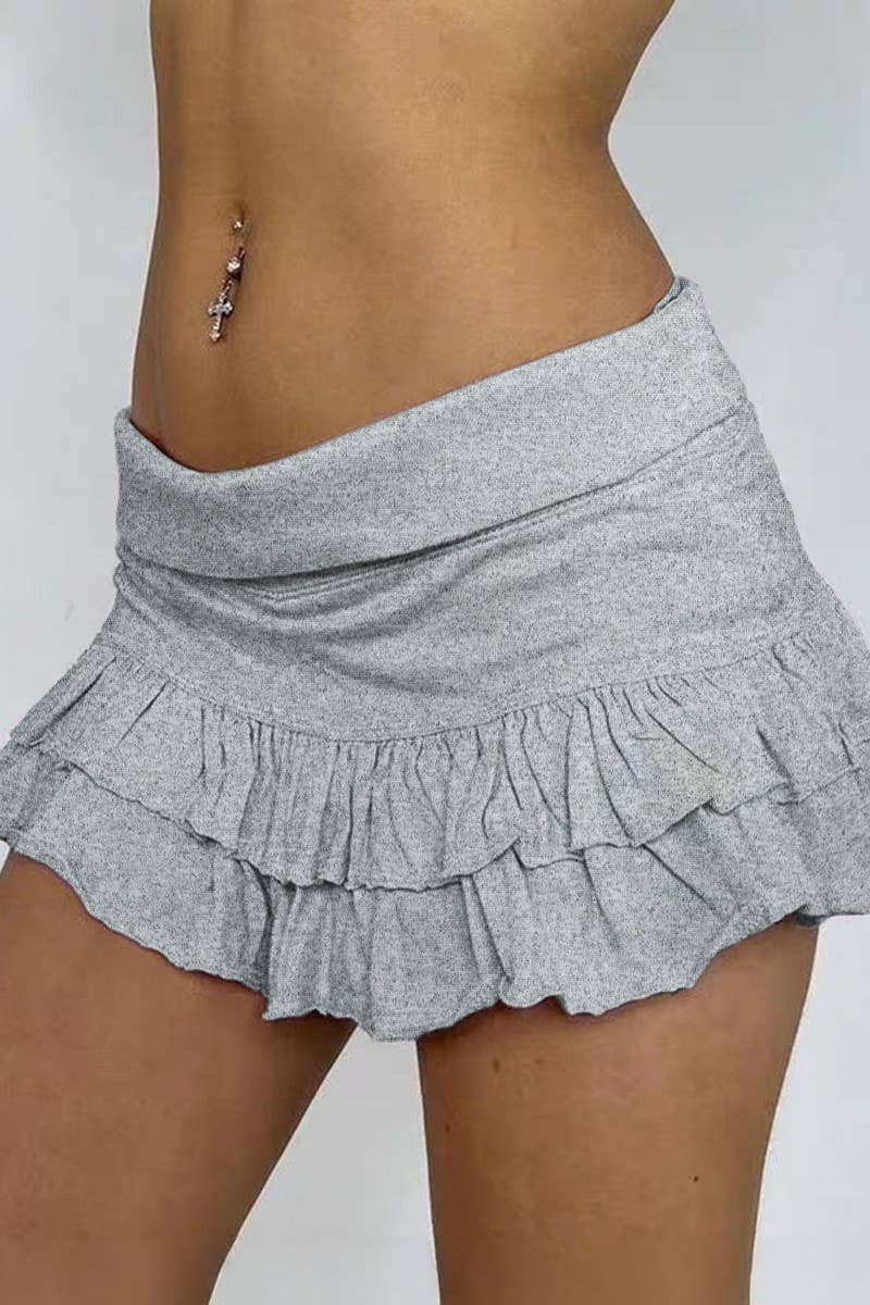 CWBSS0359_VERSATILE SOLID COLOR PLEATED SKIRT