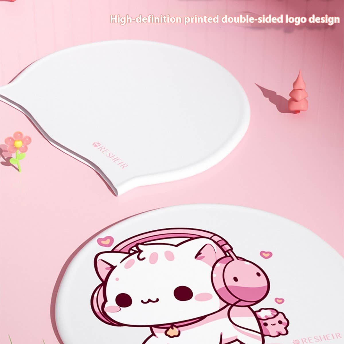 Girls Silicone Swim Cap Waterproof Cartoon Print