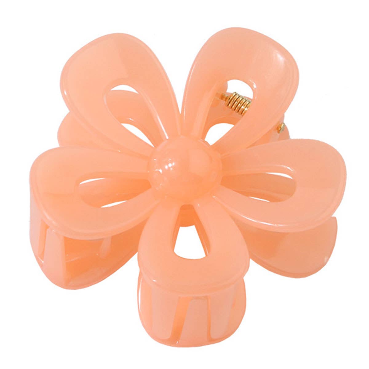 Matte Acrylic Flower Hair Claw Clip for Women_CWAHA0404
