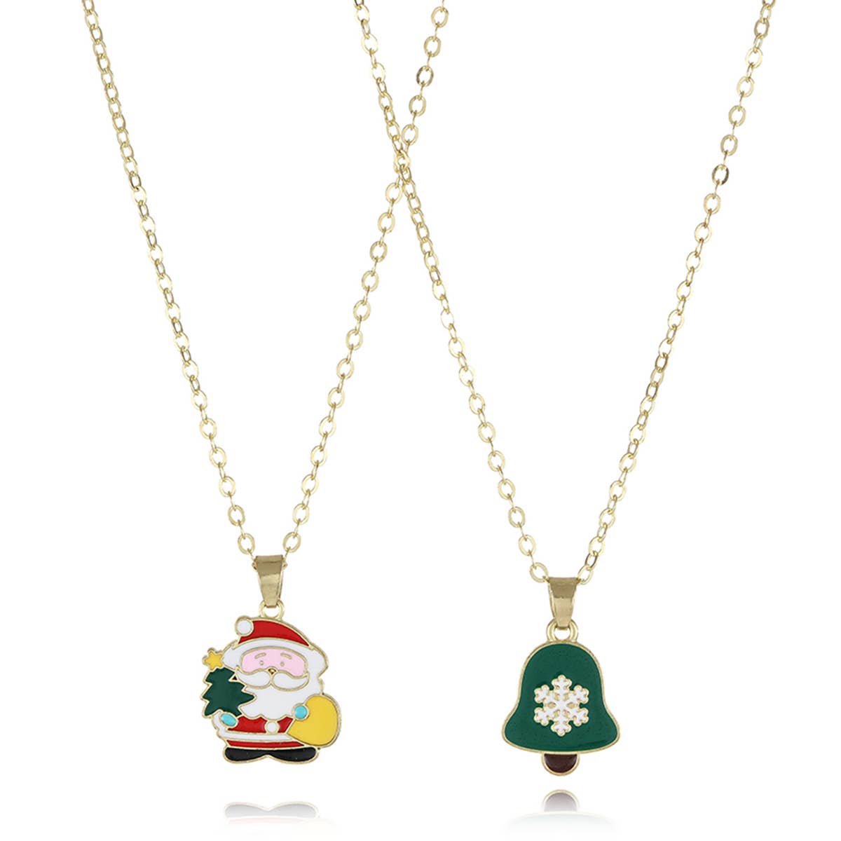 ALLOY DRIPPING OIL CARTOON CHRISTMAS ORNAMENT