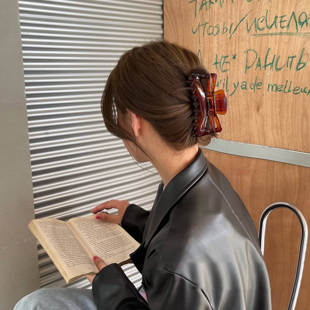 SIMPLE HAIR VOLUME HAIR CLAW CLIPS LARGE_CWAHA0302