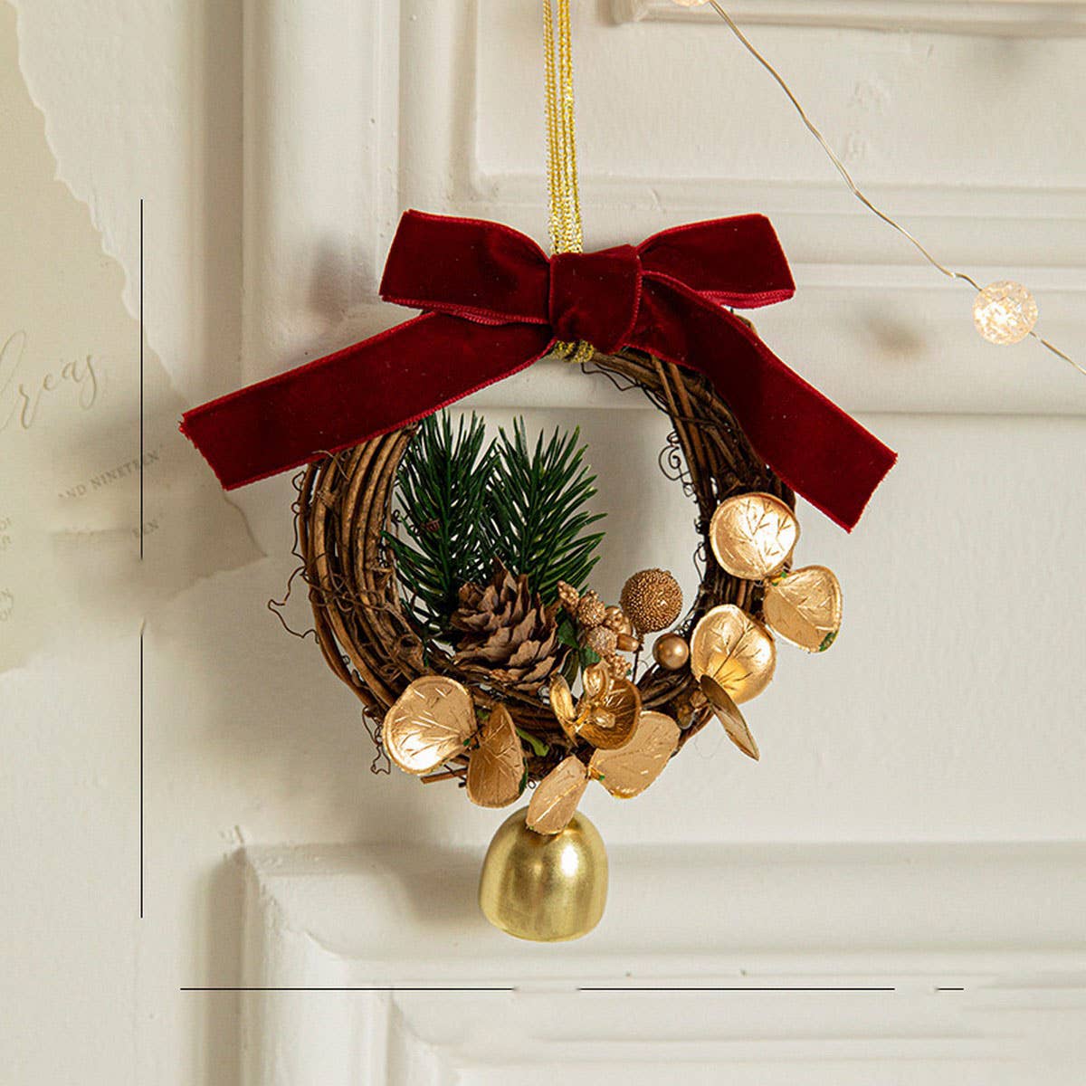 CWMM10375_CHRISTMAS METAL BELL ORNAMENTS TREE WREATH DECOR