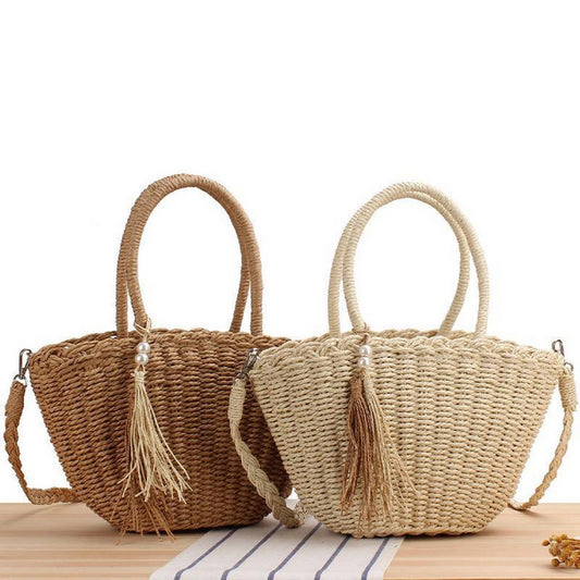 RETRO TASSEL CROSSBODY PASTORAL STYLE STRAW BAG_CWAB2103