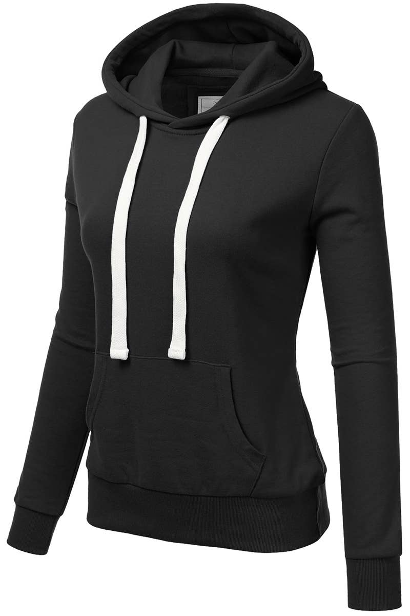 AWOHOL193_Basic Lightweight Pullover Hoodie