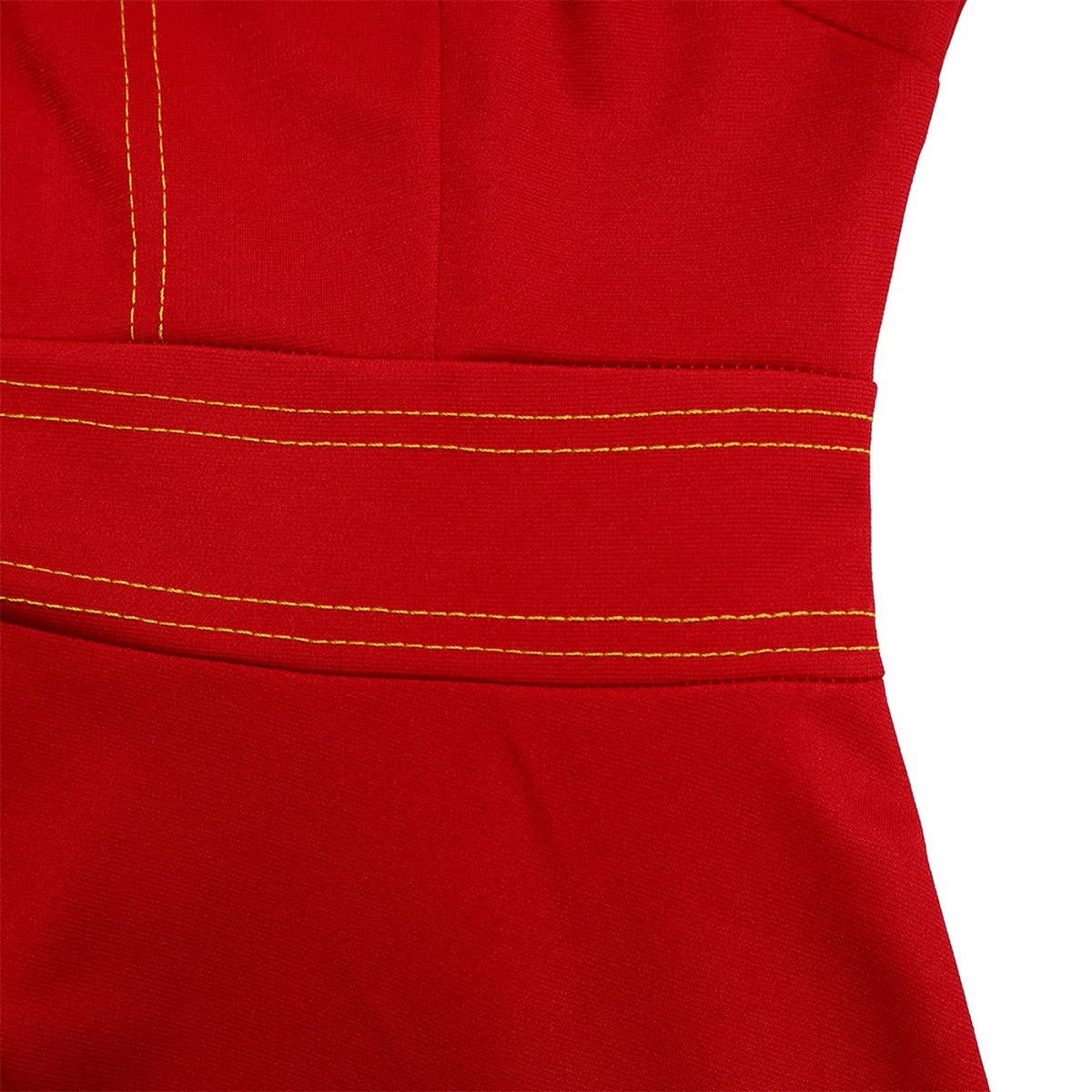 FASHIONABLE SWING DRESS WITH THREE QUARTER SLEEVES