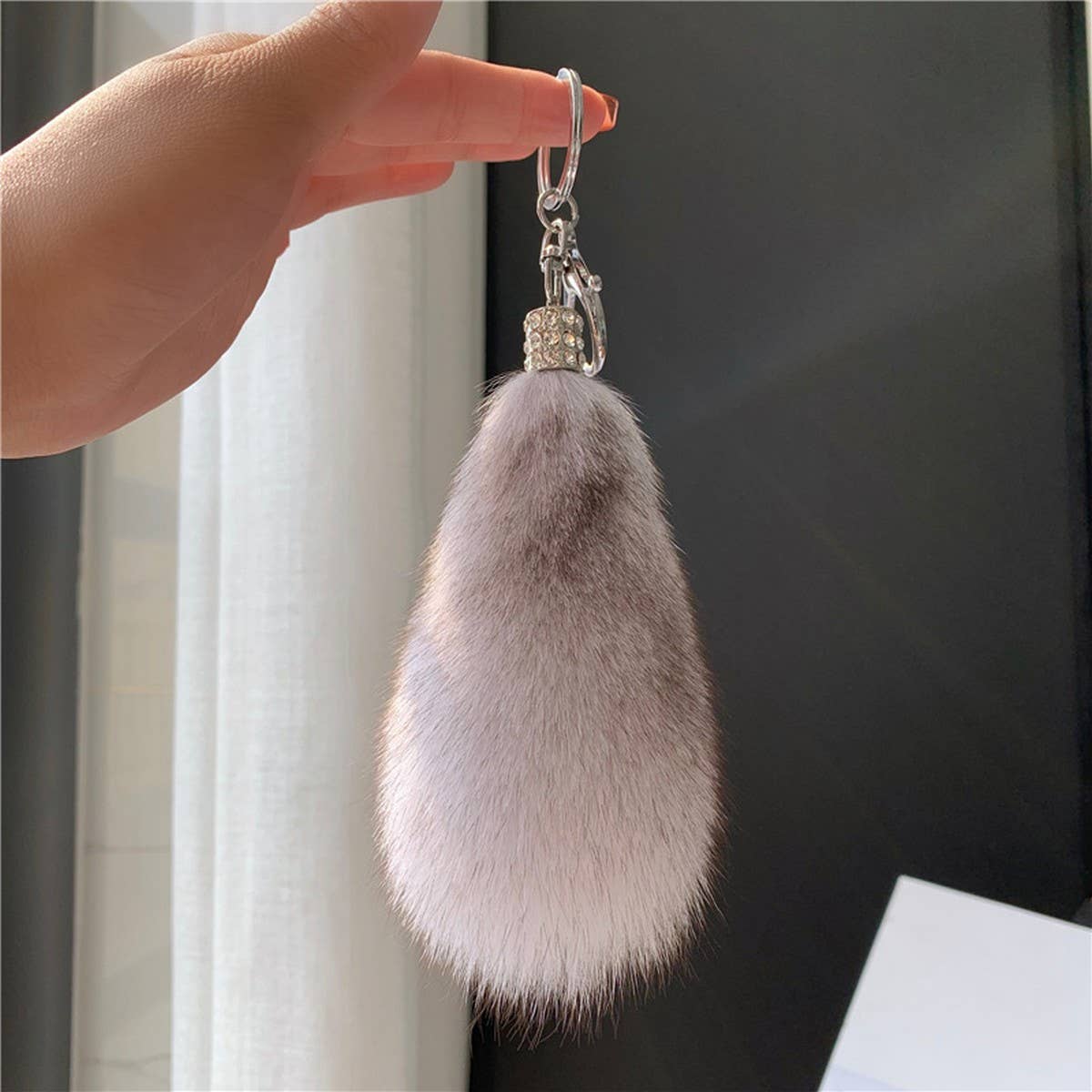 CUTE FOX HAIR TAIL BABA CAR SPOON PACKAGE PACKAGE