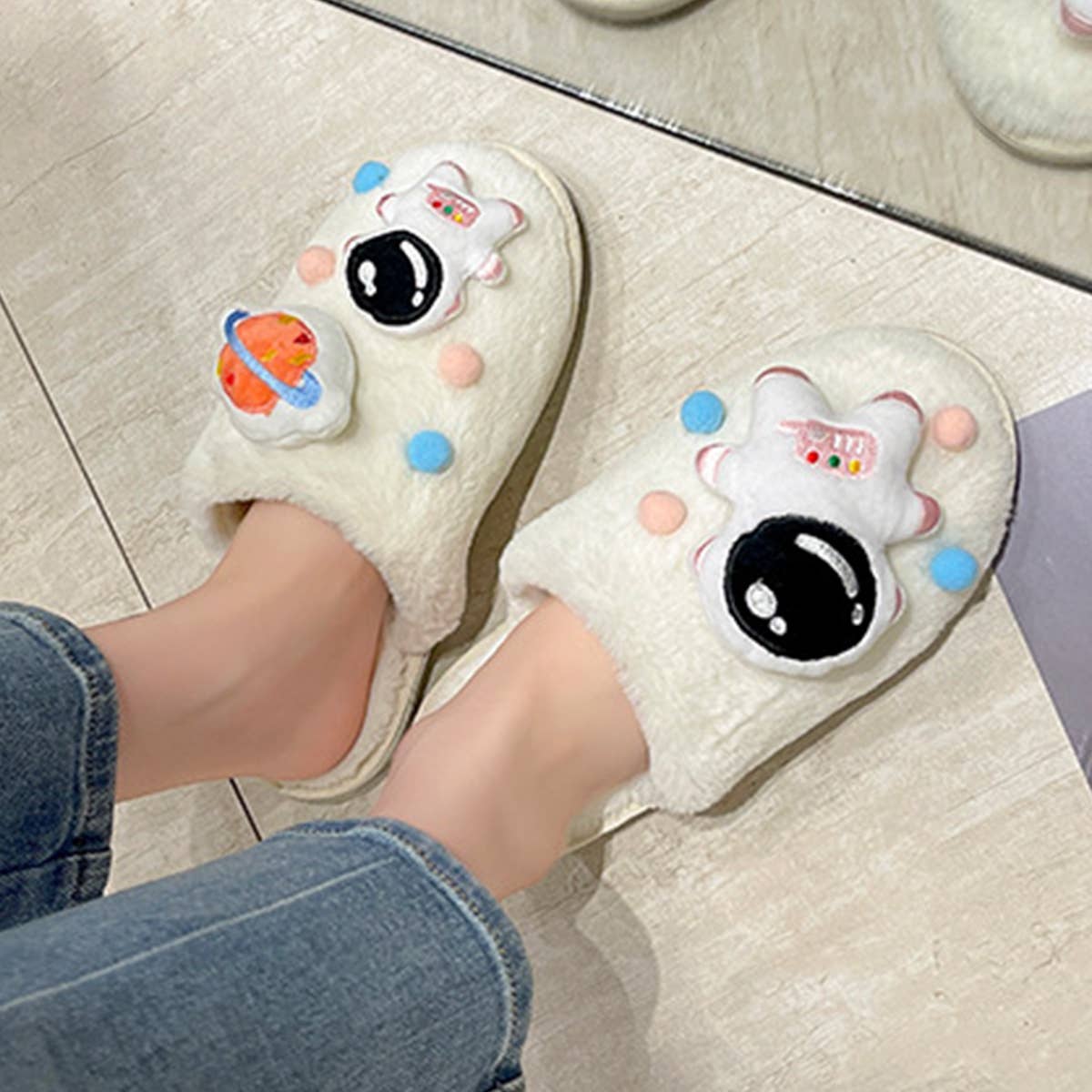 CARTOON SPACE ASTRONAUT HOME COTTON SLIPPERS_CWSHS0381