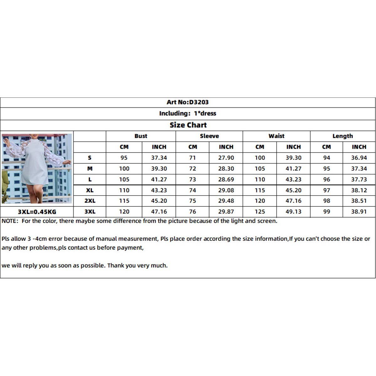 FASHION LOOSE MESH STITCHING LARGE SIZE DRESS_CWDSD6142