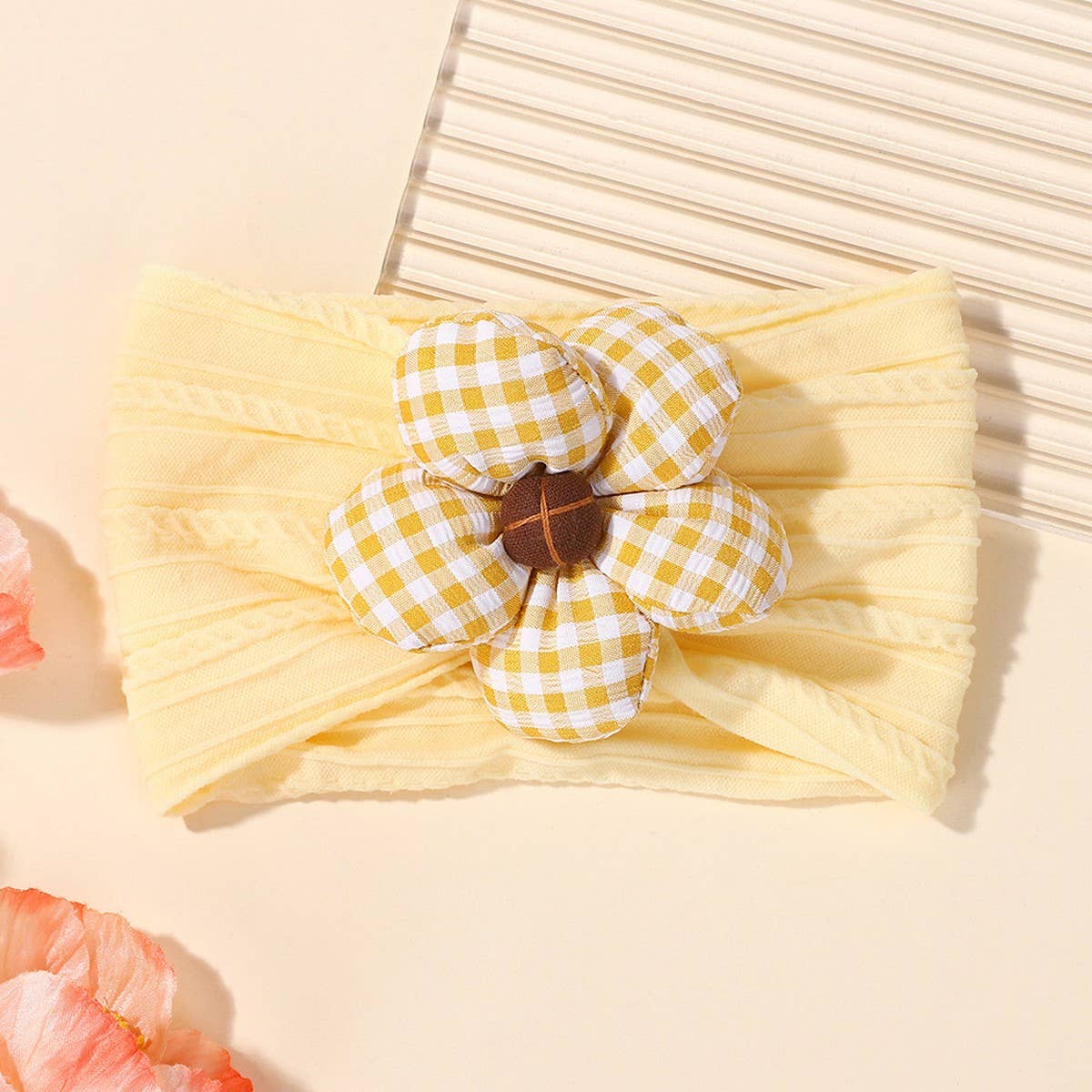 Soft Baby Headband with Flower ??Nylon Stretch_CWAHA6721