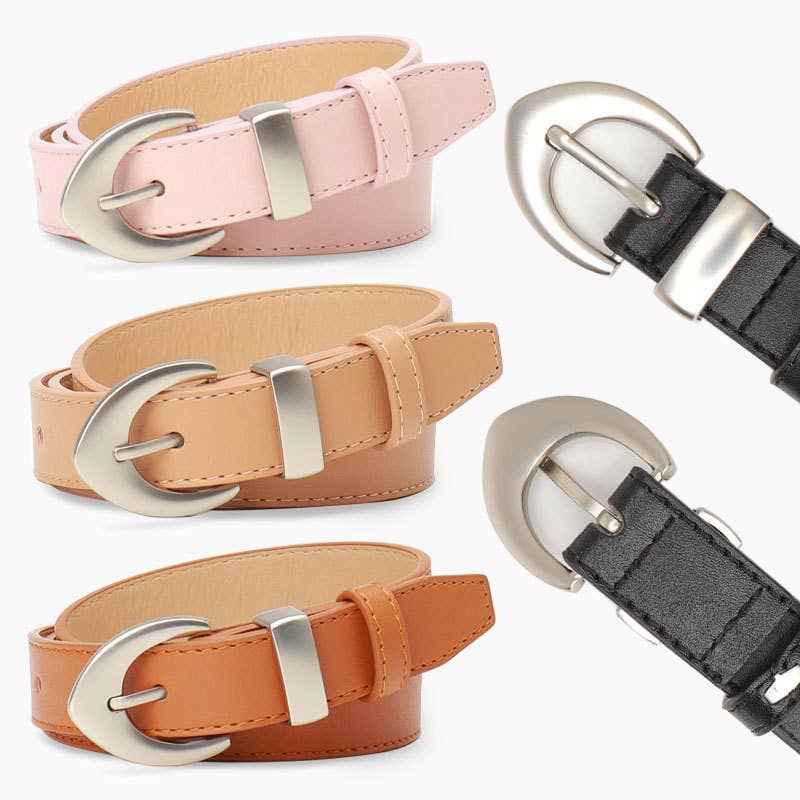 Simple and fashionable leopard print PU belt