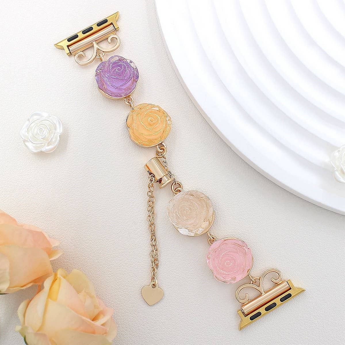 IWATCH8-1 TRANSPARENT DAISY DRIED FLOWER STRAP