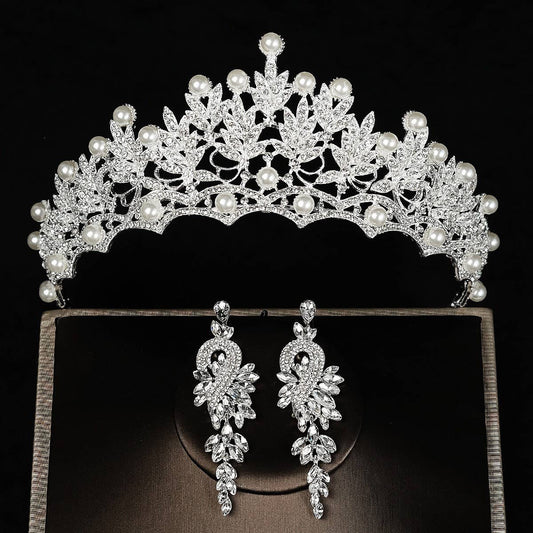 VINTAGE CROWN BRIDAL HAIR ACCESSORIES SET