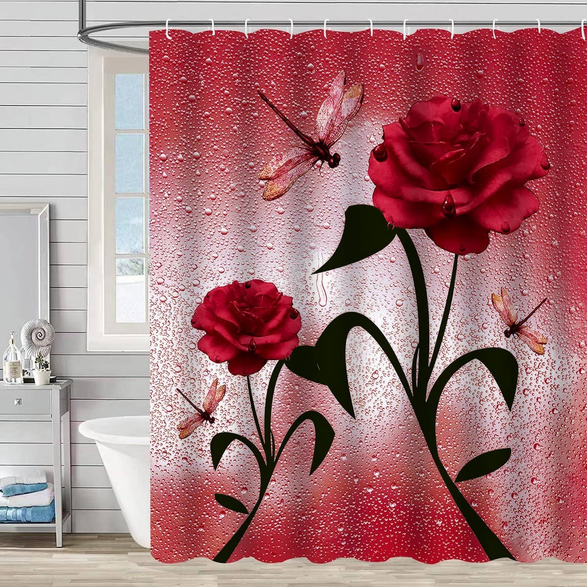 HOT SELLING PRINTED WATERPROOF SHOWER CURTAIN