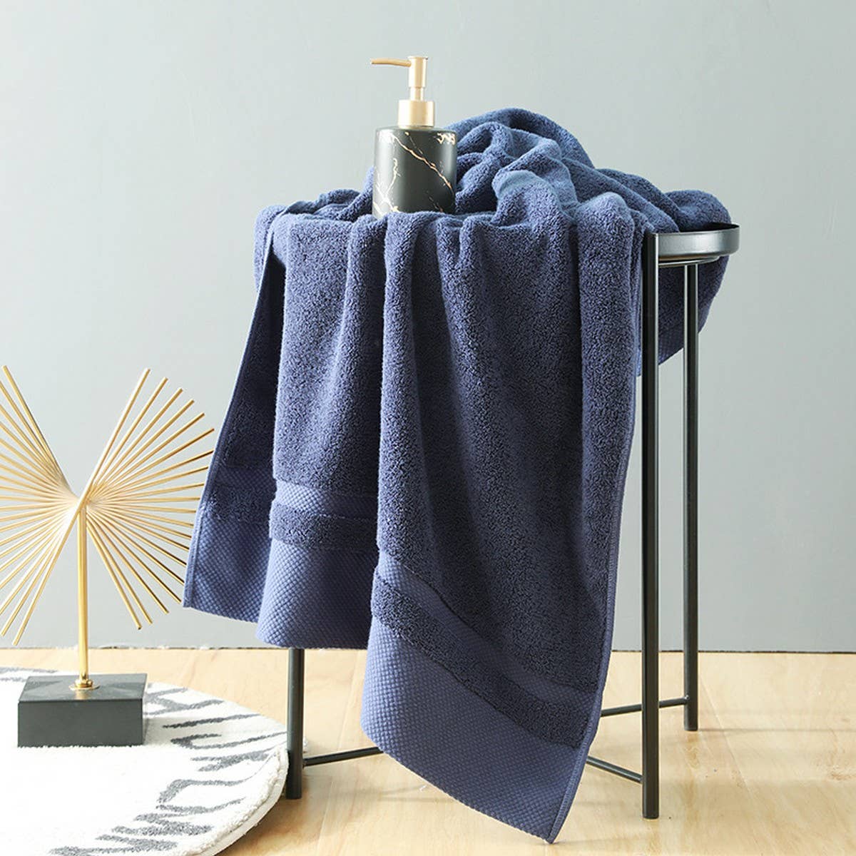 COMBED COTTON THICK ABSORBENT BATH TOWEL