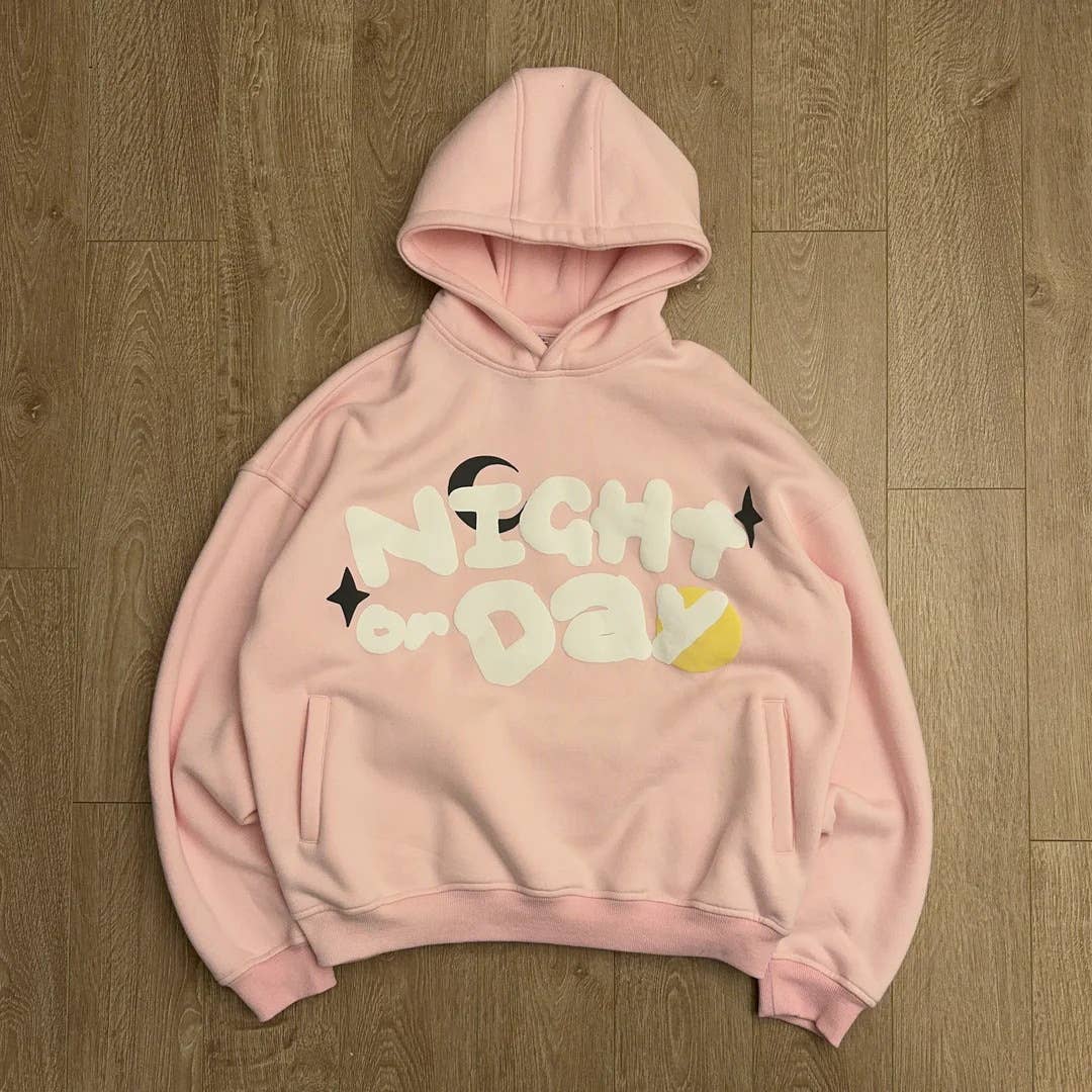 Simple, loose and versatile hooded sweatshirt