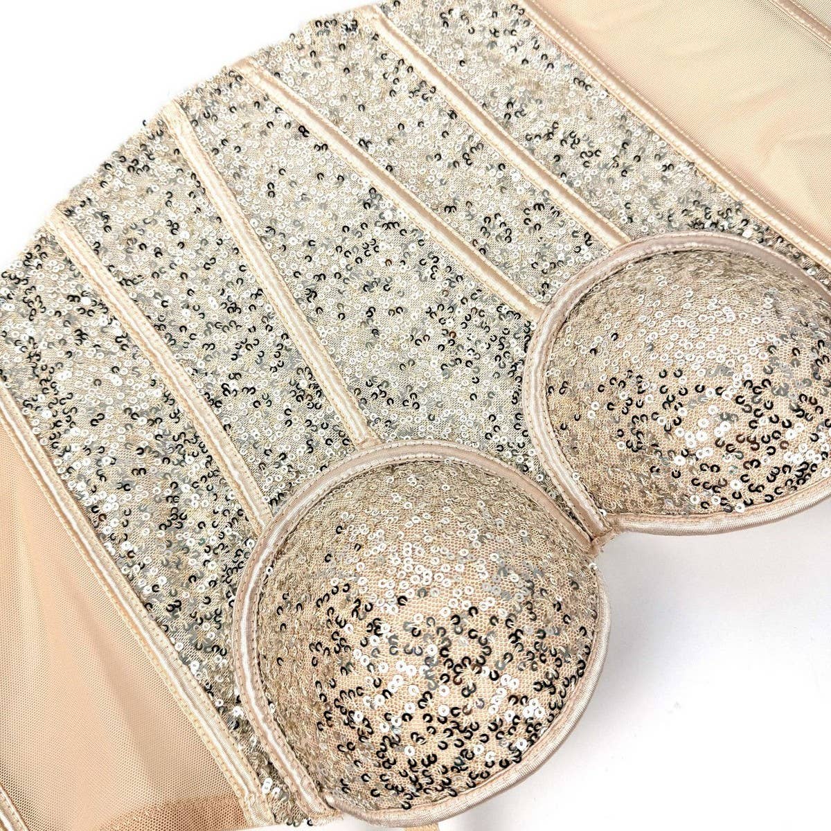 SEXY SLIM FIT SEQUINED HERRINGBONE BRA