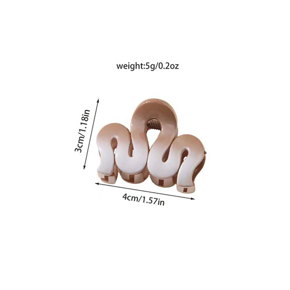 CWAHA07447_WAVY GRADIENT HAIR CLAW CLIP FOR WOMEN UPDO