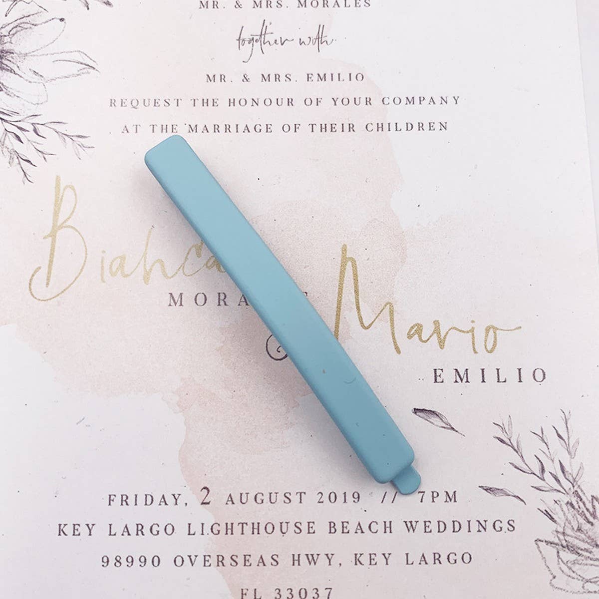 MORANDI COLOR MATTE HAIR CLIP MINIMALIST_CWAHA2618