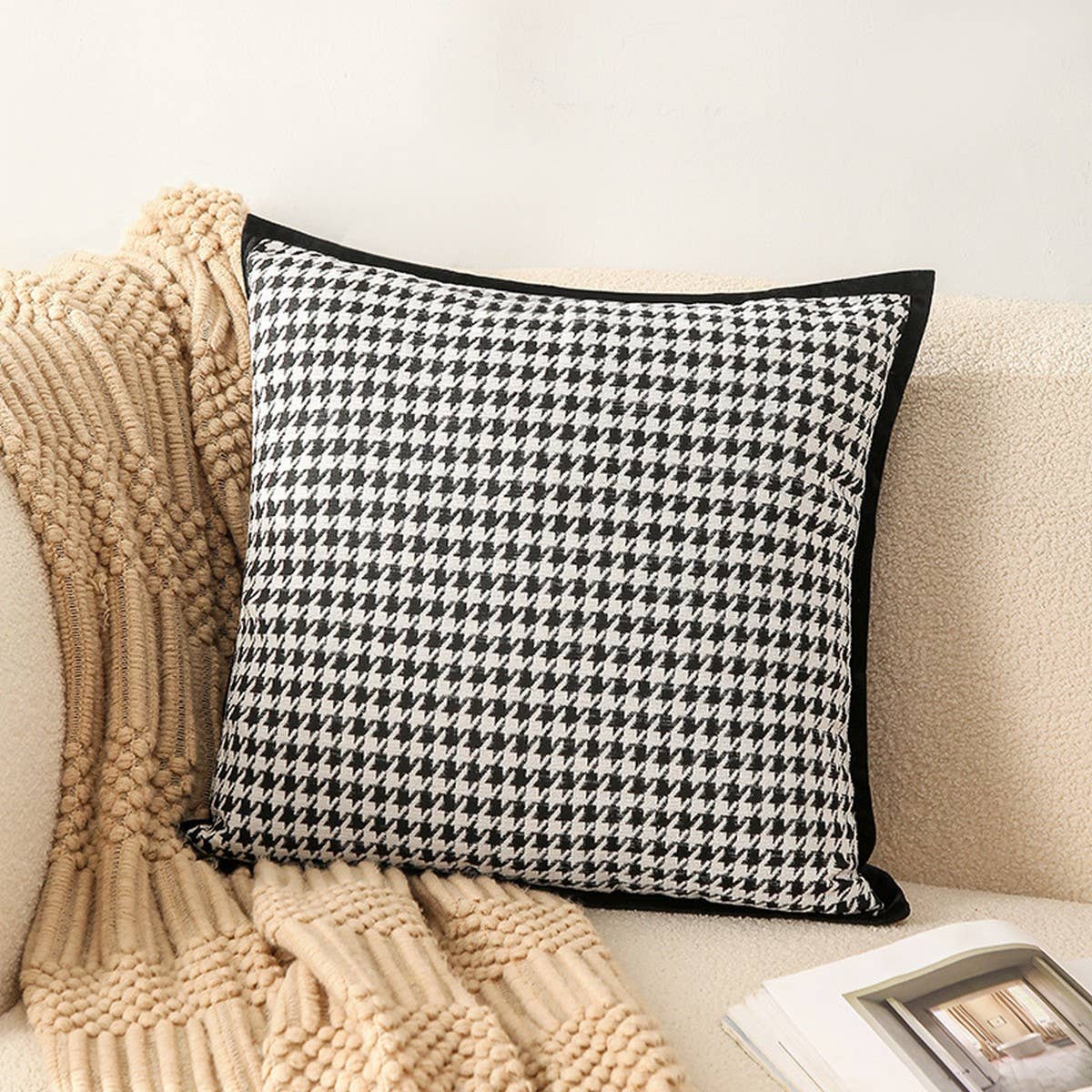 Luxury Plush Pillow Cover for Sofa & Bed Decor
