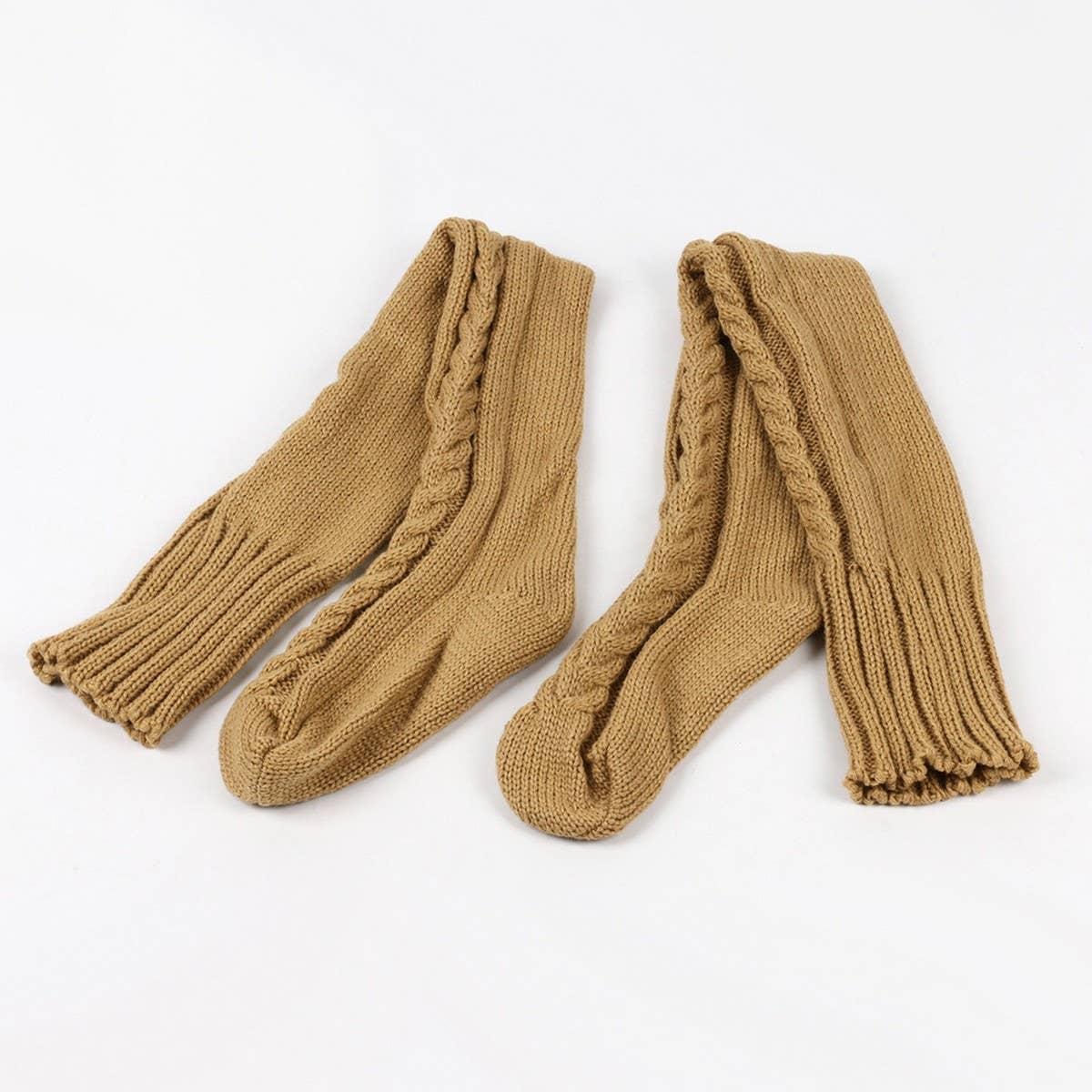 AUTUMN AND WINTER WARM SOLID COLOR KNEE SOCKS_CWMS0307