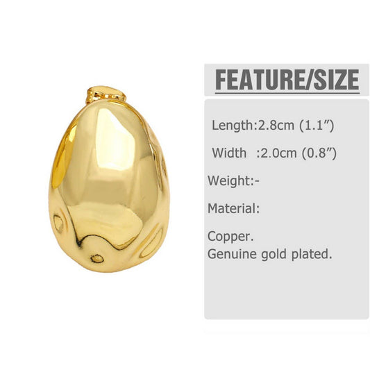 VERSATILE RETRO GOLD PLATED EARRINGS