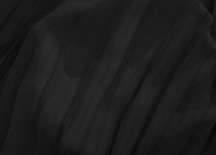 PLUS-SIZE PLEATED CHIFFON WIDE-LEG PANTS