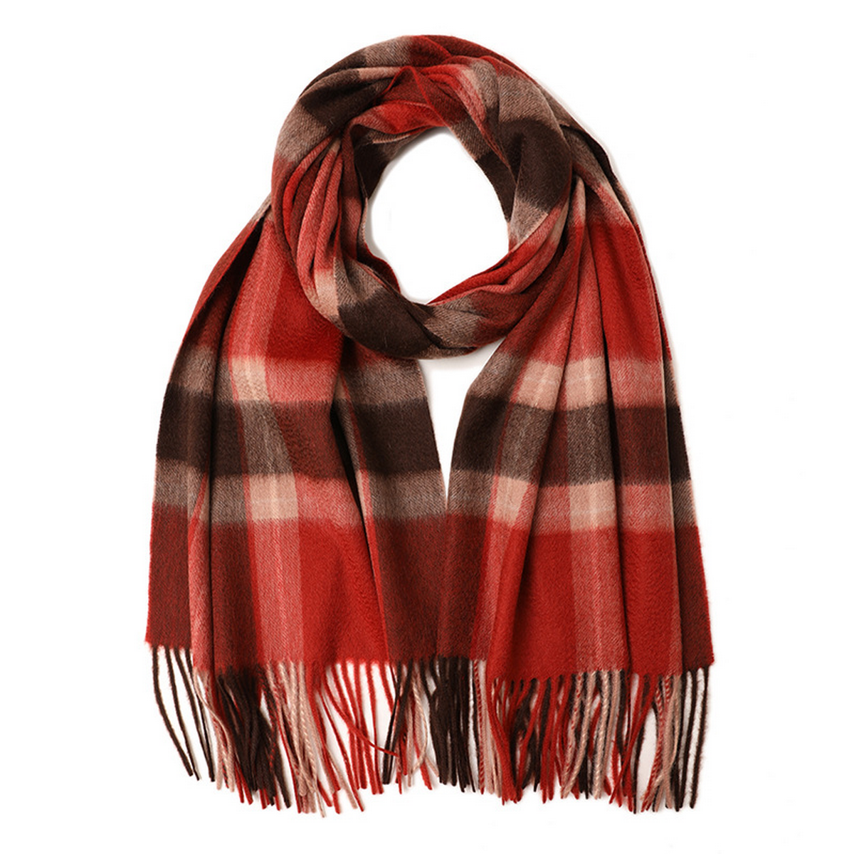 Plaid Cashmere Scarf ??Unisex Warm Winter Wrap_CWASC2706