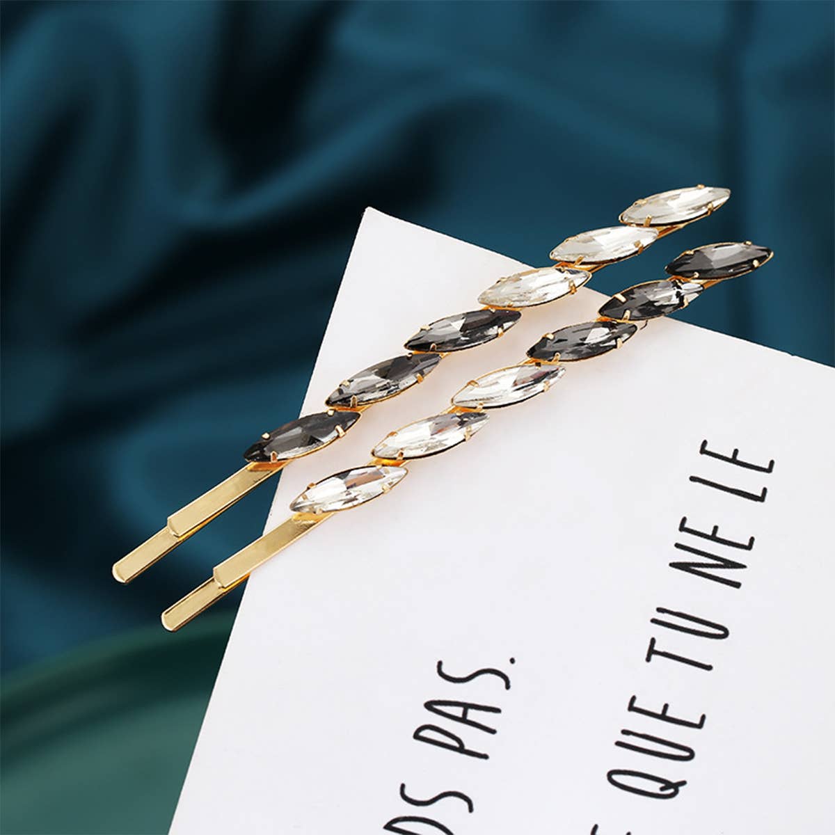 ONE WORD CLIP SWEET GLASS HAIR ACCESSORIES