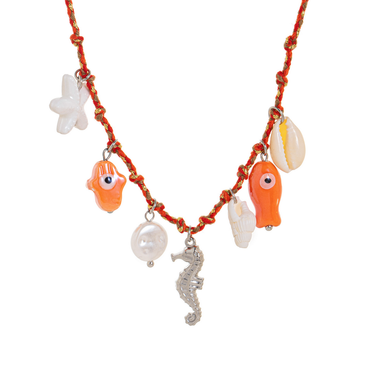 Starfish Pearl Heart Necklace??œDopamine Summer Vibe_CWMM6964