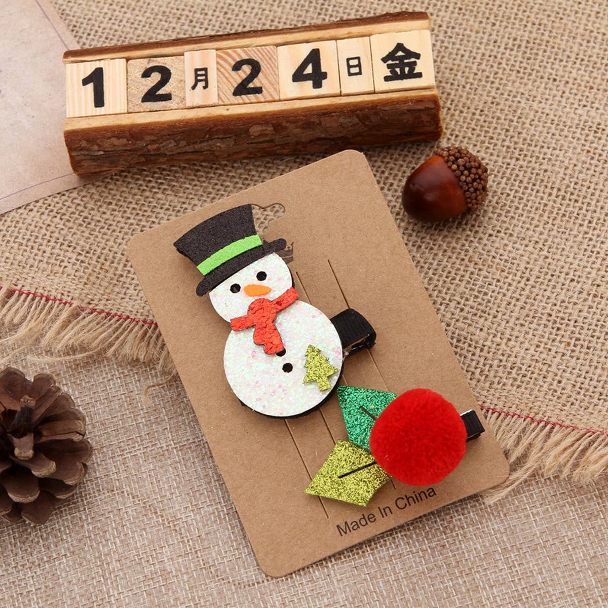 CUTE LITTLE CLIP COMBINATION CHRISTMAS HAIRPIN
