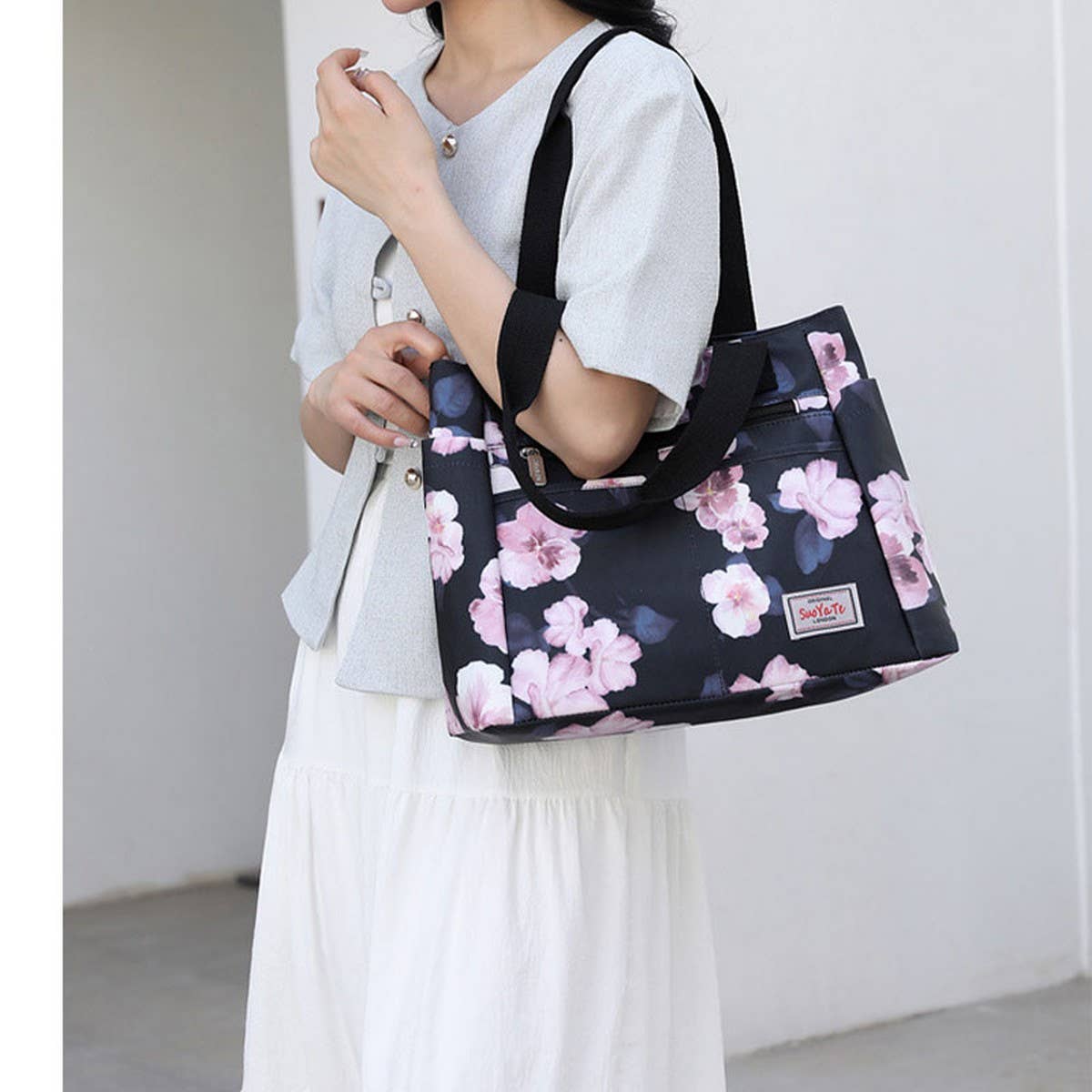 PRINT WATER-REPELLENT SHOULDER CROSSBODY BAG_CWAB3446