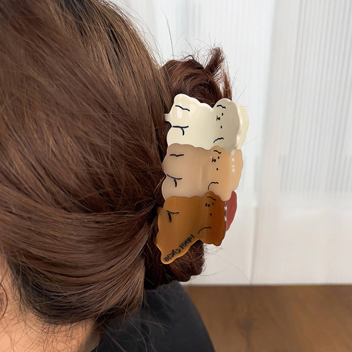 CUTE BROWN THREE PUPPY HAIRPIN_CWAHA1606