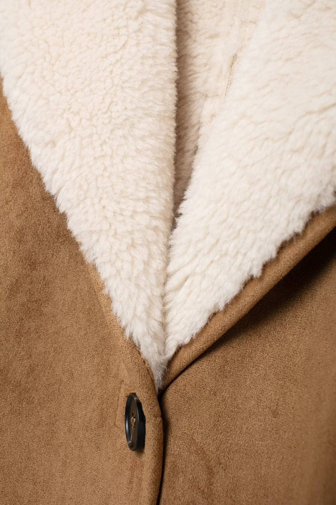 Street style double - sided medium - length coat