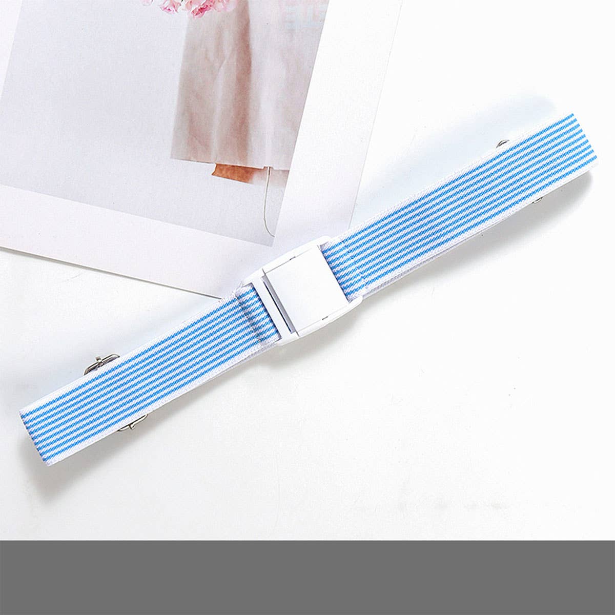 VERSATILE BRAIDED BELT BUCKLE ELASTIC BELT_CWABE0683