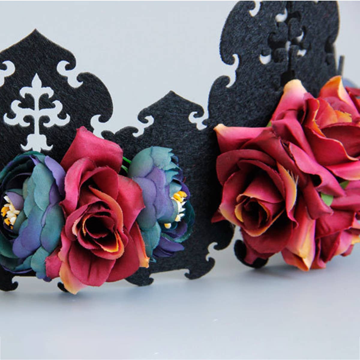 HALLOWEEN SUPPLIES FLOWER WITCH KING CROWN