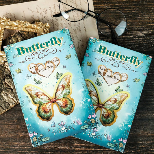SUN BUTTERFLY SERIES PORTABLE TRIFOLD NOTEBOOK