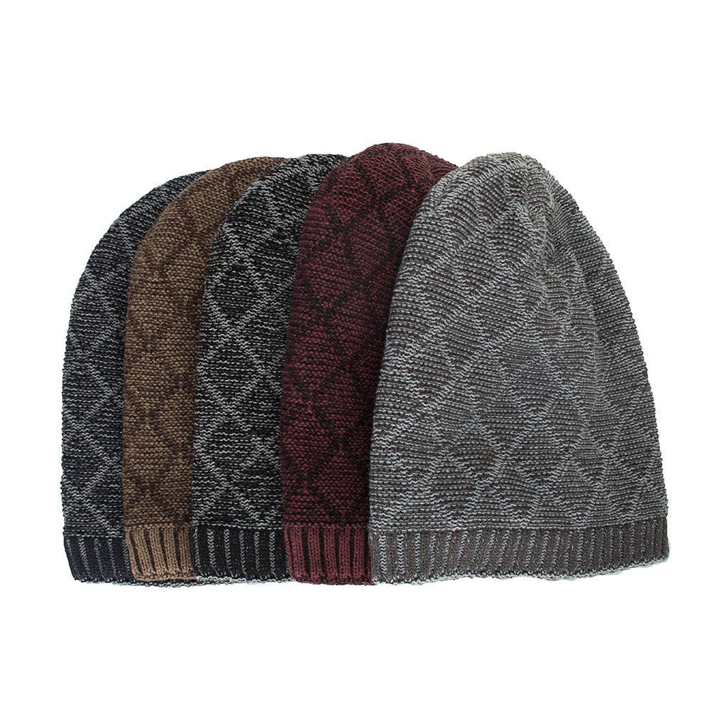VELVET SUIT DIAMOND BIB PULLOVER HAT KNIT HAT