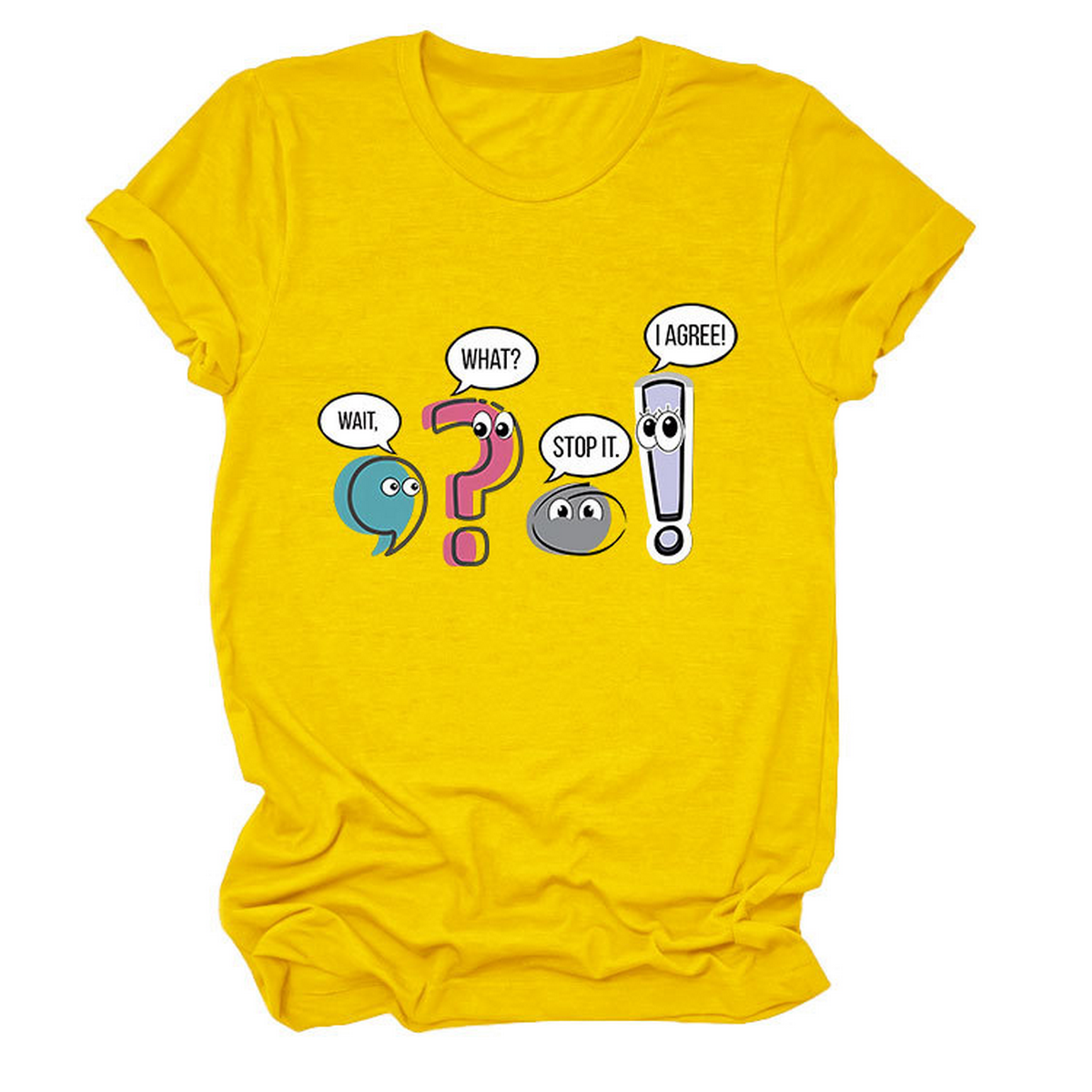 Chic Fun Casual Women's Crew Neck Tee_CWTTS1504