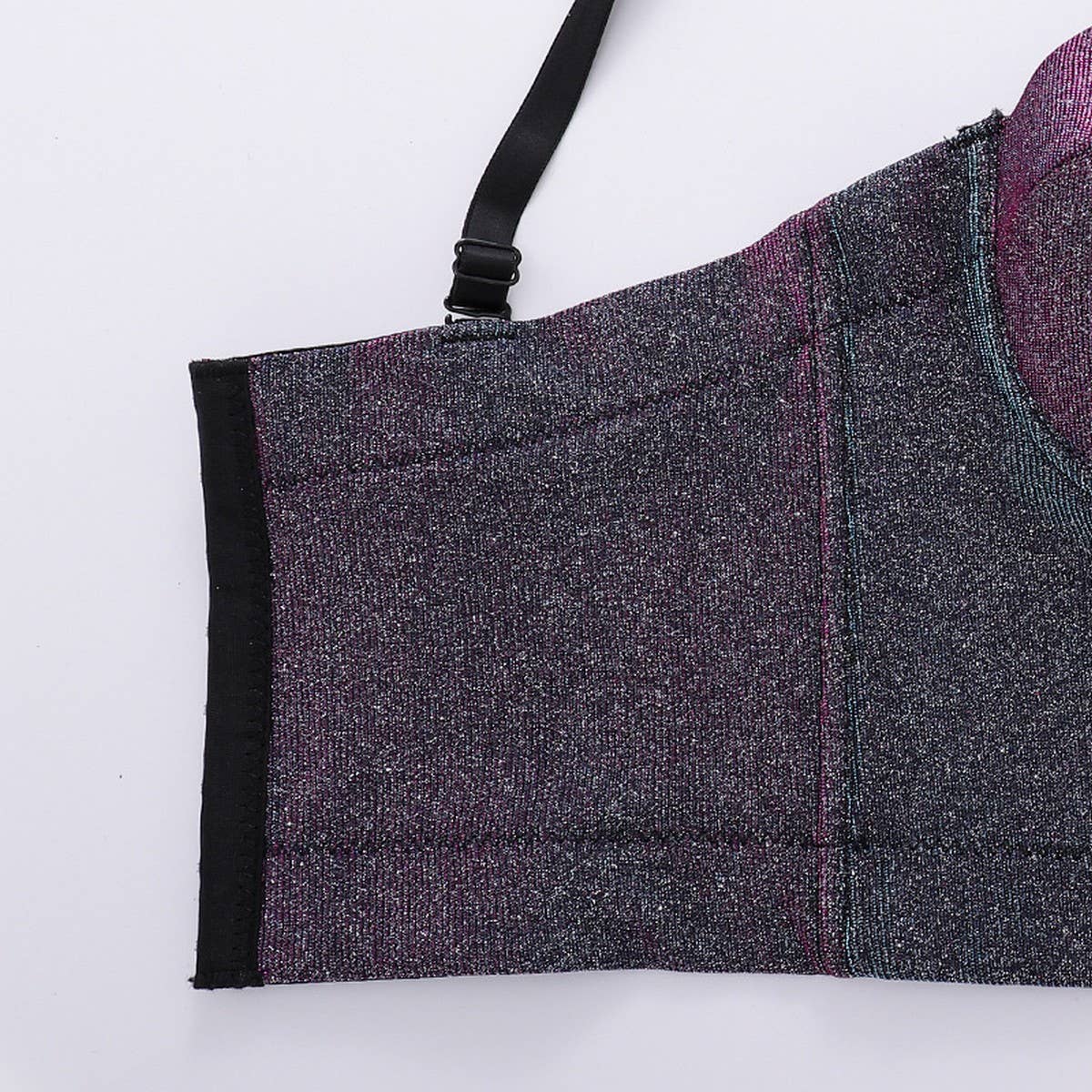 ILLUSIONARY GOLD POWDER SPARKLING FISHBONE CORSET