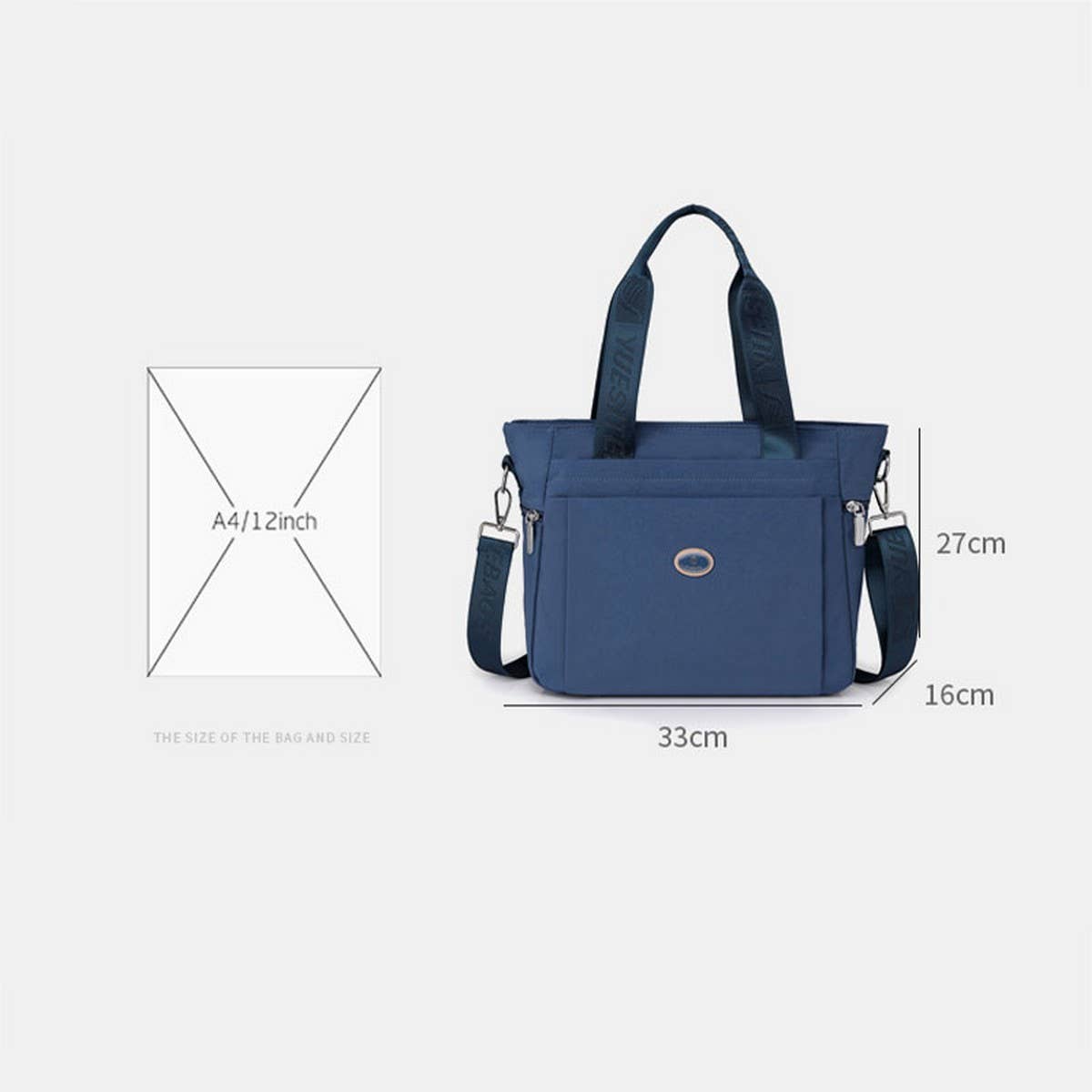 LARGE CAPACITY NYLON SHOULDER CROSSBODY BAG_CWAB3512